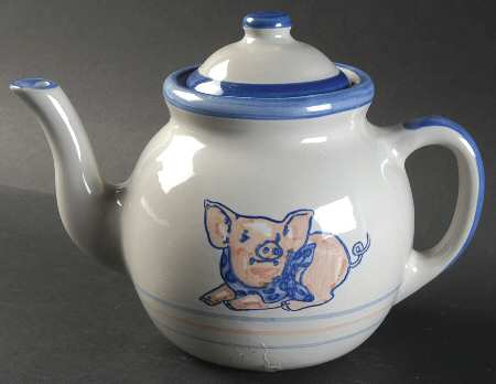 Precious Pigs Teapot & Lid