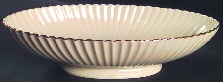 Fluted Collection Oval Centerpiece
