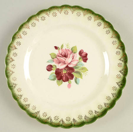 Bouquet Jade Salad Plate