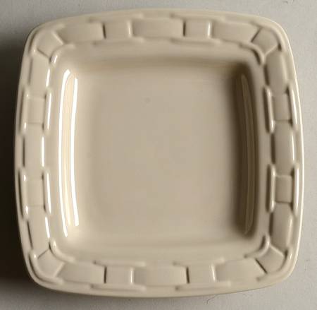 Woven Traditions Ivory Square Bread & Butter Plate by Longaberger