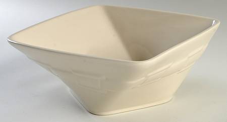 Woven Traditions Ivory 10" Square Serving Bowl
