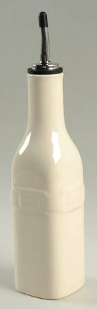 Woven Traditions Ivory Oil Jar & Drizzle Spout