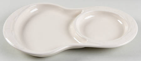 Woven Traditions Ivory Oval Snack Tray