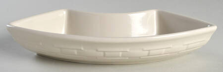 Woven Traditions Ivory Crescent Bowl by Longaberger