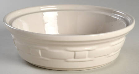 Woven Traditions Ivory 1 Qt Round Casserole No Lid