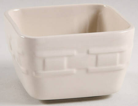 Woven Traditions Ivory 4" Square Baker