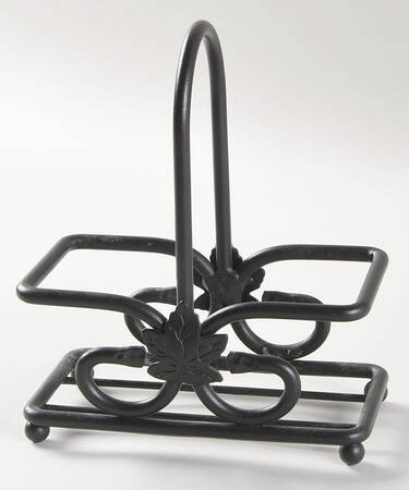 Woven Traditions Ivory Metal Stand for Salt & Pepper Set (Uses SAPM2)
