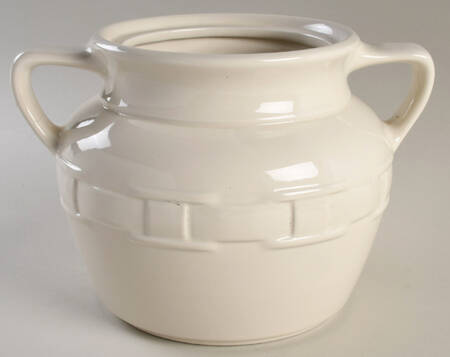 Woven Traditions Ivory Cookie Jar No Lid