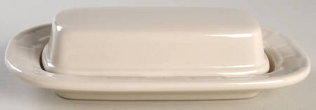 Woven Traditions Ivory 1/4 Lb Covered Butter by Longaberger