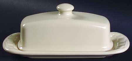 Woven Traditions Ivory 1/4 Lb Covered Butter by Longaberger