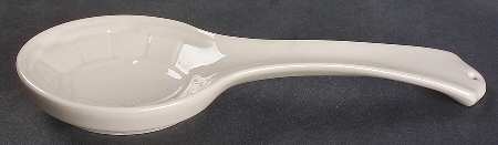 Woven Traditions Ivory Spoon Rest/Holder (Holds 1 Spoon) by Longaberger