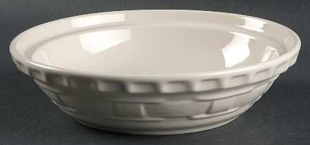 Woven Traditions Ivory 7" Pie Baking Plate