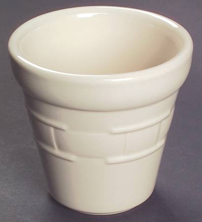 Woven Traditions Ivory 3" Flower Pot No Underplate
