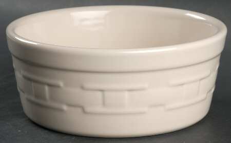 Woven Traditions Ivory Pet Bowl
