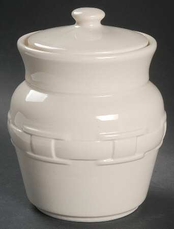 Woven Traditions Ivory Small Canister & Lid by Longaberger