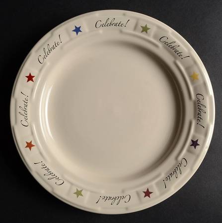 Woven Traditions Ivory Accent Luncheon Plate