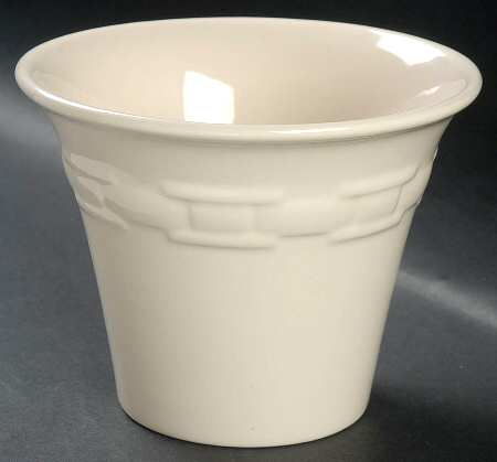 Woven Traditions Ivory 6" Flower Pot No Underplate