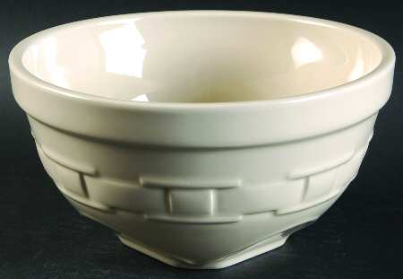 Woven Traditions Ivory 8" Mixing Bowl by Longaberger