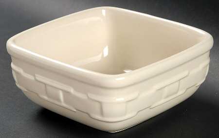 Woven Traditions Ivory Square Cereal Bowl by Longaberger