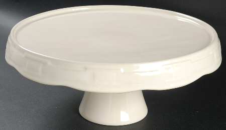 Woven Traditions Ivory 11" Diameter Pedestal Cake Stand by Longaberger