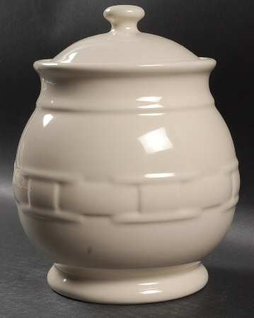 Woven Traditions Ivory Large Canister & Lid by Longaberger