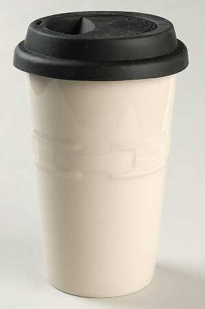 Woven Traditions Ivory Travel Tumbler & Silicone/Plastic Lid