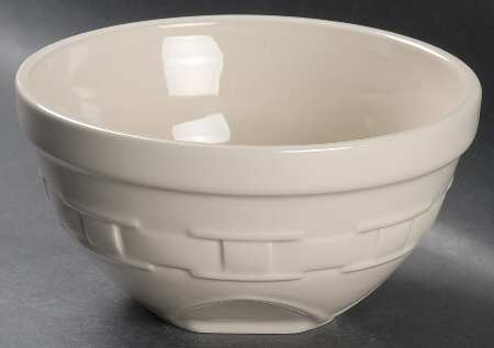 Woven Traditions Ivory 8" Mixing Bowl by Longaberger