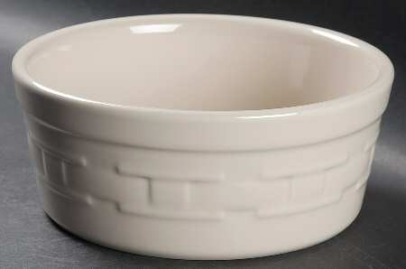 Woven Traditions Ivory Pet Bowl by Longaberger