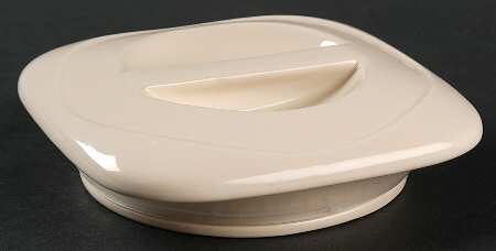 Woven Traditions Ivory Lid for Large Square Canister