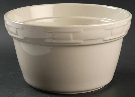 Woven Traditions Ivory 2 Qt Round Covered Casserole No Lid