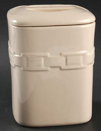 Woven Traditions Ivory Medium Square Canister & Lid