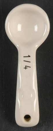 Woven Traditions Ivory 1/4 Teaspoon Ceramic Measuring Spoon