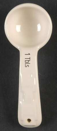 Woven Traditions Ivory 1 Tablespoon Ceramic Measuring Spoon