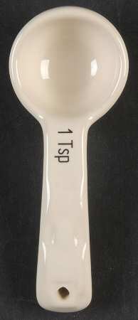 Woven Traditions Ivory 1 Teaspoon Ceramic Measuring Spoon