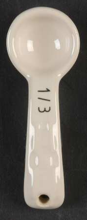Woven Traditions Ivory 1/3 Teaspoon Ceramic Measuring Spoon