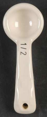 Woven Traditions Ivory 1/2 Teaspoon Ceramic Measuring Spoon