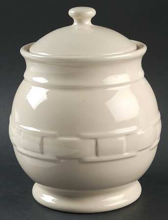 Woven Traditions Ivory Extra Large Canister & Lid by Longaberger