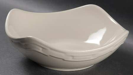 Woven Traditions Ivory Medium Ripple Bowl