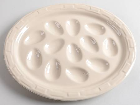 Woven Traditions Ivory Deviled Egg Platter by Longaberger