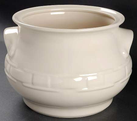 Woven Traditions Ivory Tureen No Lid