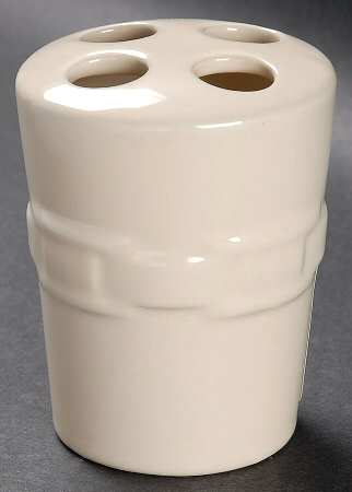 Woven Traditions Ivory Toothbrush Holder
