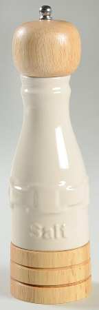 Woven Traditions Ivory Salt Mill