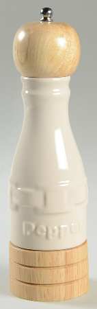 Woven Traditions Ivory Pepper Mill