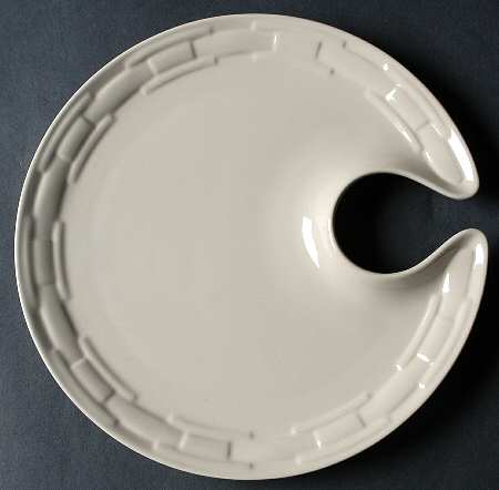 Woven Traditions Ivory Wine and Cheese Plate