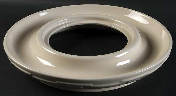 Woven Traditions Ivory Round Cheese & Cracker Tray No Cutting Board