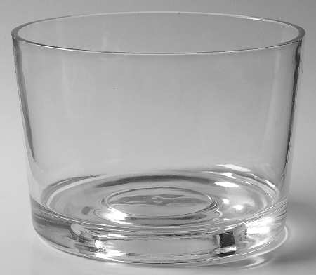 Woven Traditions Ivory Glassware Trifle Bowl No Plastic Lid