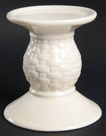 Woven Traditions Ivory 5" Pillar Candleholder by Longaberger
