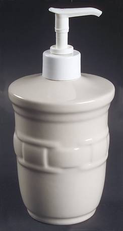 Woven Traditions Ivory Lotion Dispenser by Longaberger