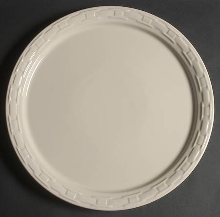 Woven Traditions Ivory 14" Pizza/Cake Plate