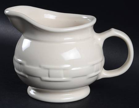 Woven Traditions Ivory Gravy/Sauce Pitcher